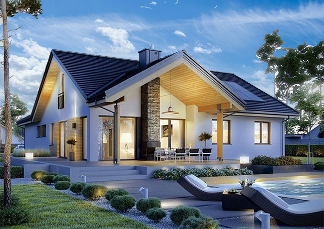Xây nhà cấp 4 và giá xây dựng nhà cấp 4 trọn gói năm 2026 6 Nhà cấp 4 kiểu biệt thự mini