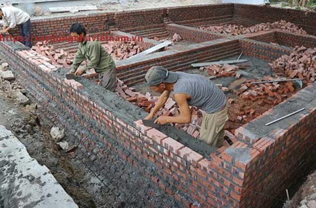 Kết cấu móng nhà cấp 4 và các lưu ý khi xây dựng 3 Móng nhà cấp 4 đơn giản bằng gạch
