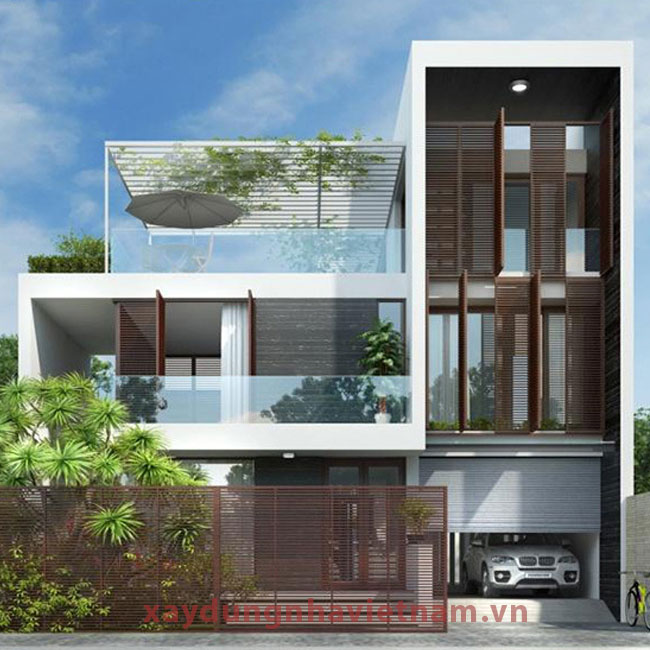 8 Kinh Nghiệm Xây Nhà Phố Thực Tế Chủ Nhà Nên Biết 2 Một mẫu thiết kế nhà phố dẹp