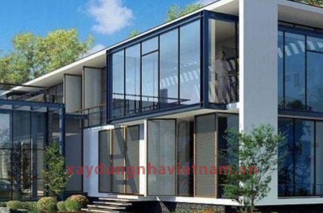 Nhà khung thép 2 tầng giá bao nhiêu? 7 Nhà khung thép 2 tầng mái bằng