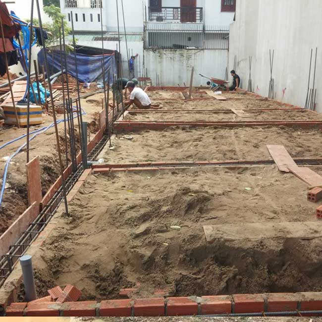 Quy trình xây nhà từ móng đến mái: hướng dẫn chi tiết 2 Thi công phần móng rất quan trọng trong quy trình xây nhà