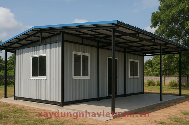 70 triệu có xây được nhà cấp 4 không? 2 Với giá 70 triệu đồng chỉ làm được nhà tạm khung thép mái tôn nhỏ