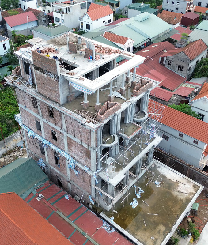 Xây biệt thự 5 tầng ở Dương Hoà