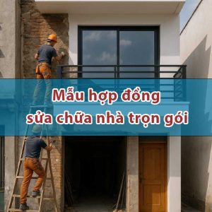 Mẫu hợp đồng sửa chữa nhà trọn gói​ tại Hà Nội