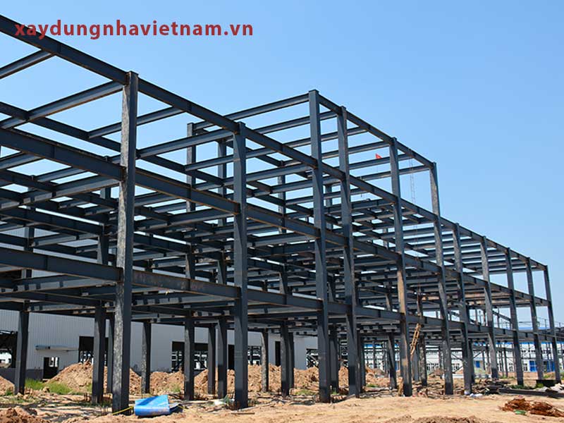 Có nên làm nhà khung thép 3 tầng hay không? 2 Thi công nhà khung thép 3 tầng rất nhanh chòng