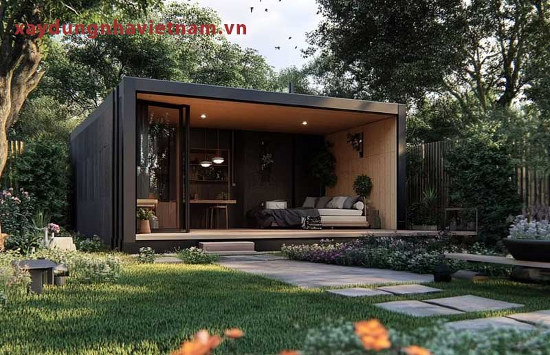 100 triệu có làm được nhà tiền chế hay không? 5 Một ngôi nhà tiền chế nhà vườn