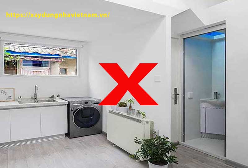 Bếp đối diện nhà vệ sinh gây xung khắc về năng lượng