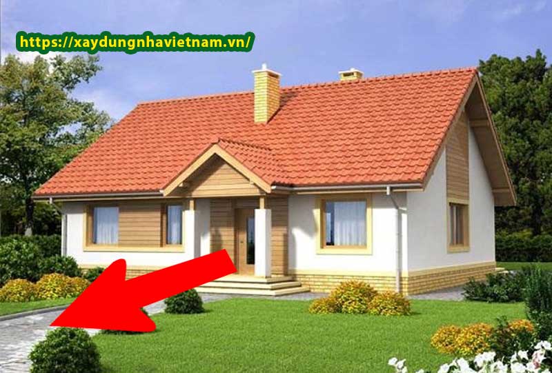 Hướng nhà được tính từ mặt tiền