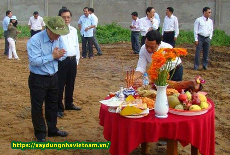 Lễ cúng động thổ xây nhà cần phải thực hiện đúng thủ tục