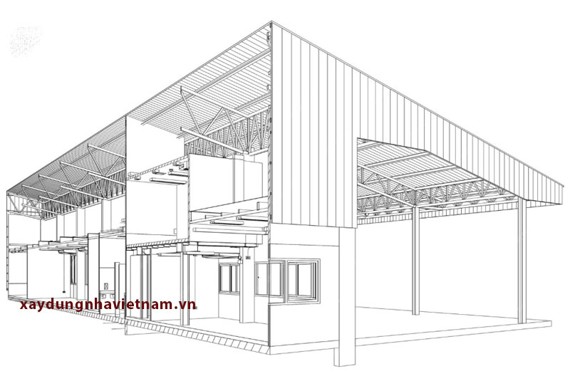 Một bản vè thiết kế nhà thép tiền chế