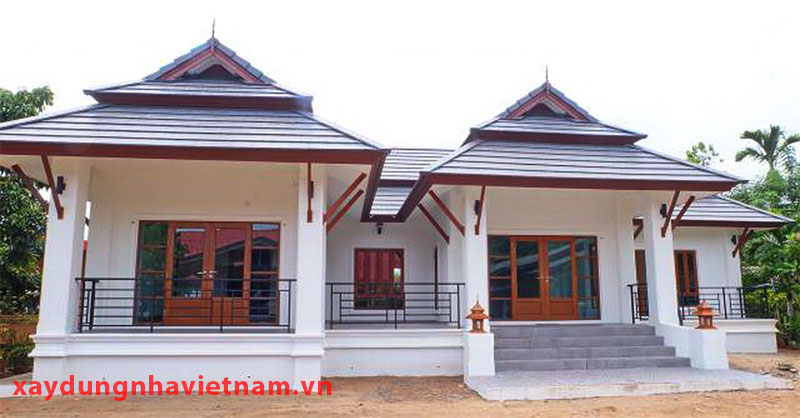 Chi phí xây nhà cấp 4 mái Thái 3 phòng ngủ hết bao nhiêu? 3 Một mẫu nhà cấp 4 chuẩn của người Thái