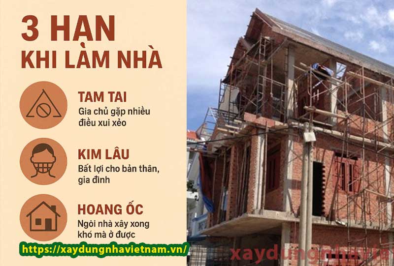 Nên mượn tuổi xây nhà khi gặp các hạn trên