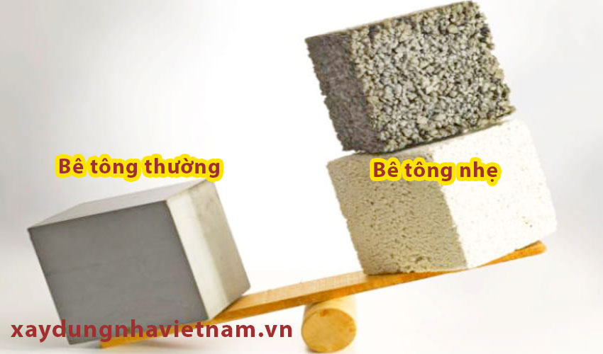 So sánh giữa bê tông nhẹ và bê tông thường 
