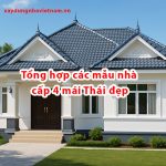 Tổng hợp các mẫu nhà cấp 4 mái Thái đẹp hiện nay 13 Tổng hợp các mẫu nhà cấp 4 mái Thái đẹp