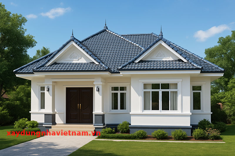 Chi phí xây nhà cấp 4 mái Thái 3 phòng ngủ hết bao nhiêu? 1 Chi phí xây nhà cấp 4 mái Thái phụ thuọc vào diện tích và vật liệu xây dựng