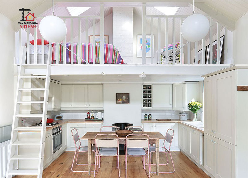 Một mẫu nhà cấp 4 gác lửng đẹp hiện đại