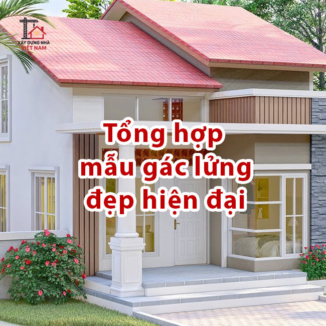 Mẫu nhà gác lửng đẹp hiện đại