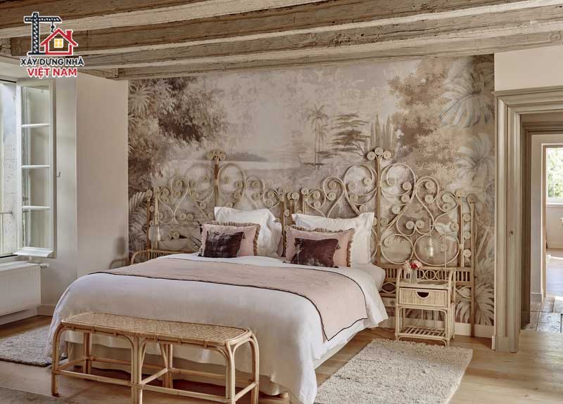 Decor phòng ngủ vintage đầy lãng mạn và hoài cổ 5 Decor phòng ngủ Vintage nhẹ nhàng kiểu Pháp