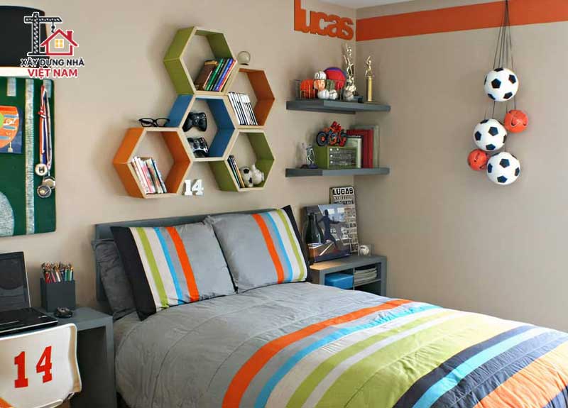 Decor phòng ngủ cho bé trai 10 tuổi