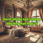 Decor phòng ngủ vintage đầy lãng mạn