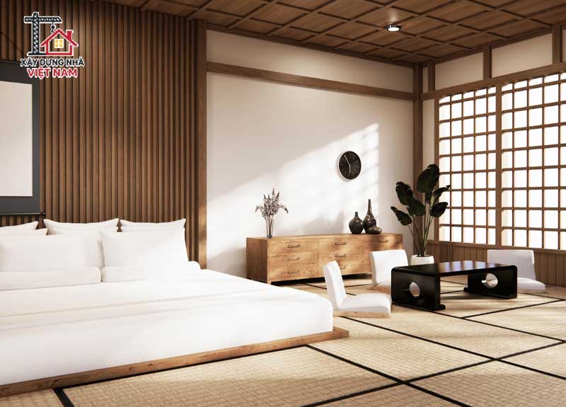 Giường ngủ phong cách Nhật Bản thường thấp sàn Giường ngủ phong cách Nhật Bản thường thấp sàn