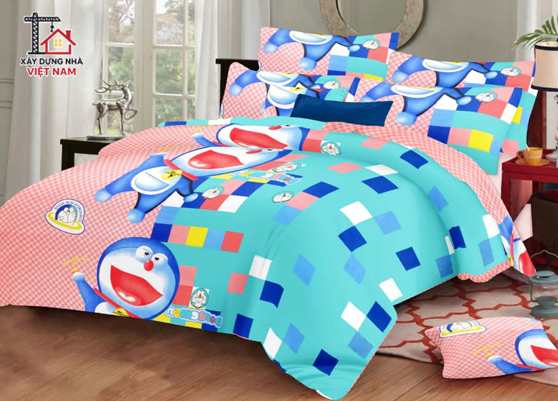 Kết hợp màu hồng phấn và màu xanh lơ