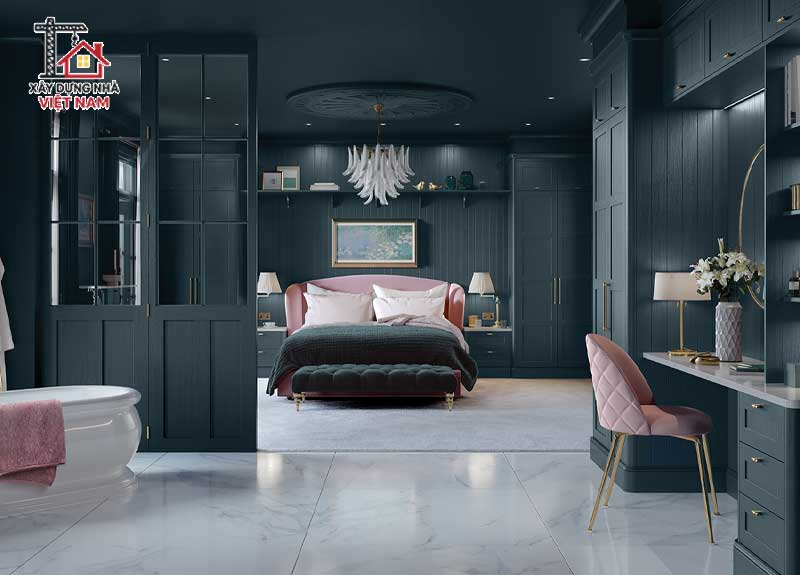 Tổng hợp 14 mẫu phòng ngủ master đẹp sang trọng 9 Phòng ngủ master luxury