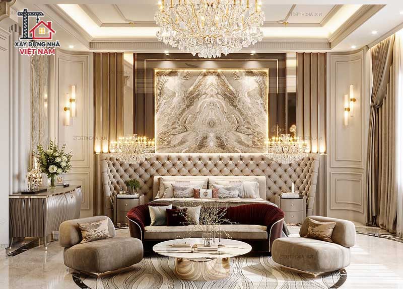Phòng ngủ master tân cổ điển – tinh tế và đẳng cấp 4 Phòng ngủ master tân cổ điển luxury