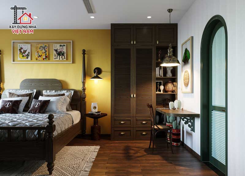 Phòng ngủ phong cách Indochine – Vẻ đẹp giao thoa 11 Phòng ngủ phong cách đông dương lưu giữ giá trị truyền thống