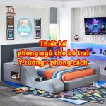 Thiết kế phòng ngủ cho bé trai: Ý tưởng, phong cách