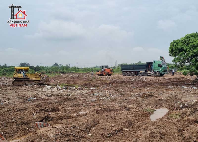 Gói xây nhà phần thô gồm những hạng mục nào? 1 Chuẩn bị mặt bằng là mục đầu tiên trong gói xây dựng phần thô
