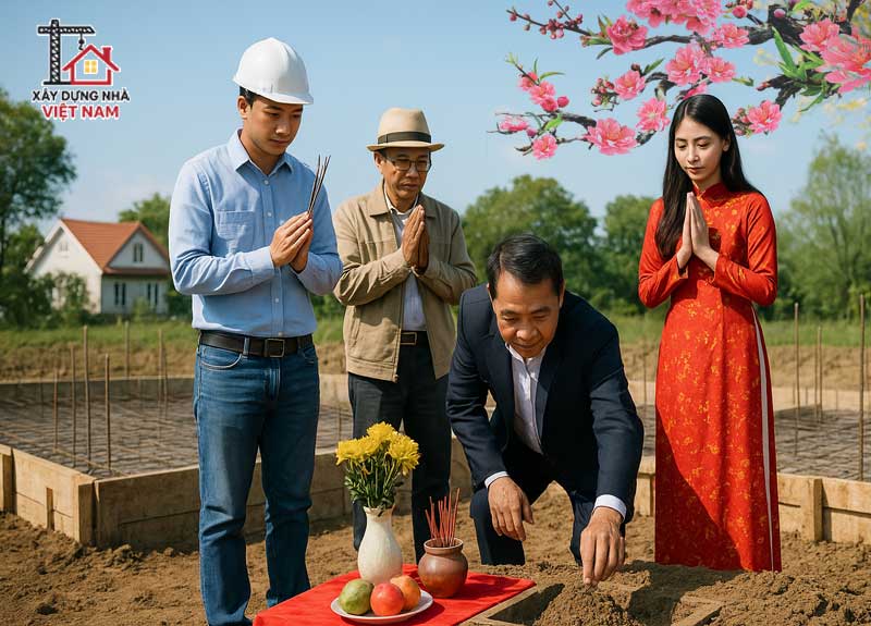 Vì sao ở miền Bắc thường khởi công xây nhà vào mùa xuân? 2 Khởi công xây nhà đầu năm để có nhà mới vào dịp Tết