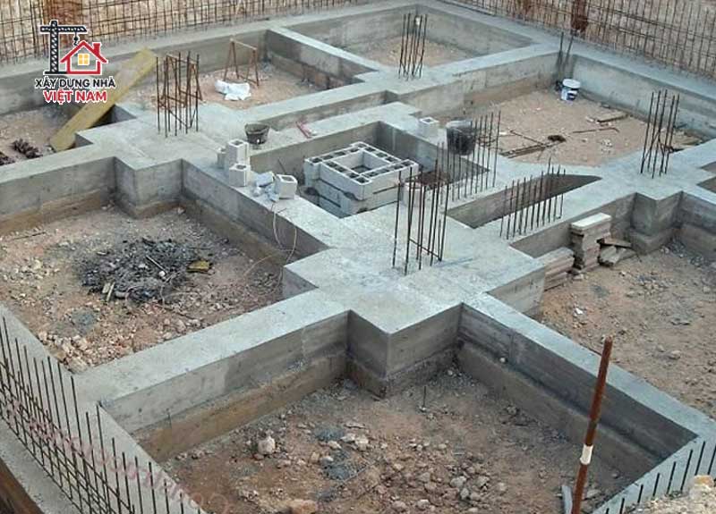 Giá móng nhà 4 tâng phụ thuộc vào loại thiết kết móng