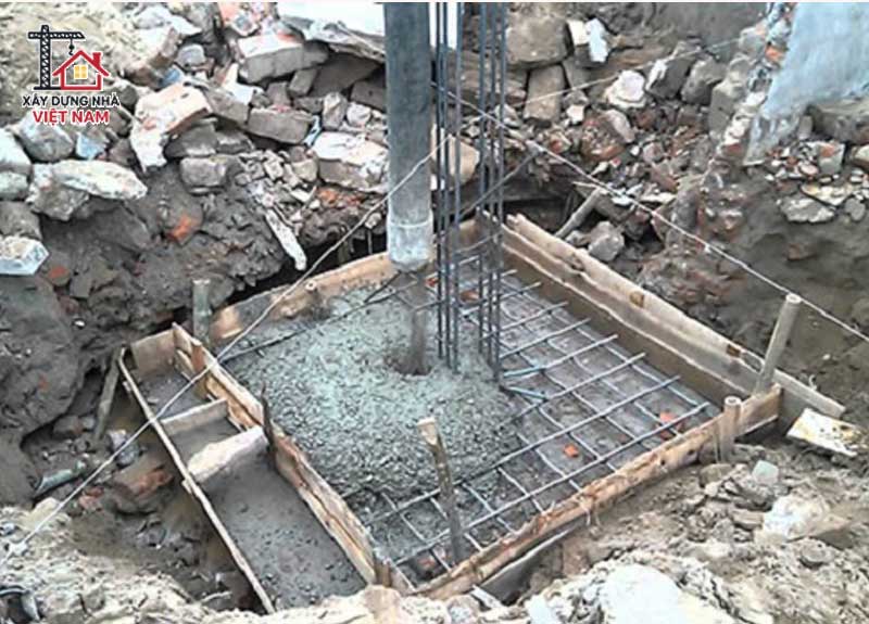 Móng đơn dùng cho nhà cấp 4